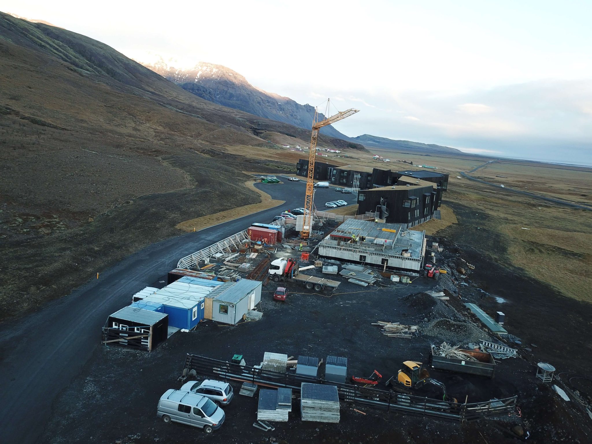 Fosshótel Jökulsárlón úr lofti