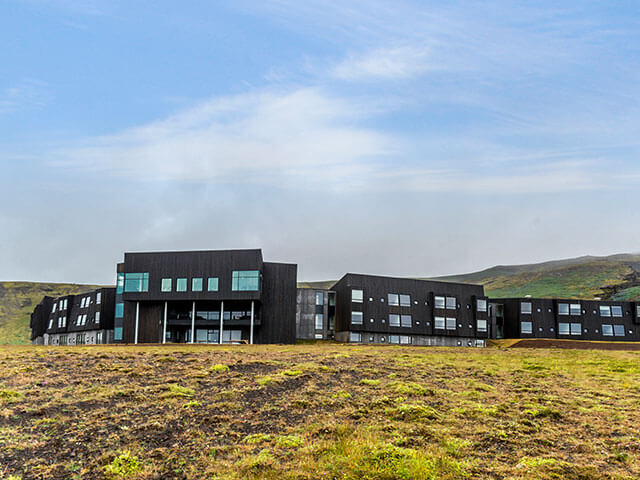 Framhlið Fosshótels Jökulsárlóns