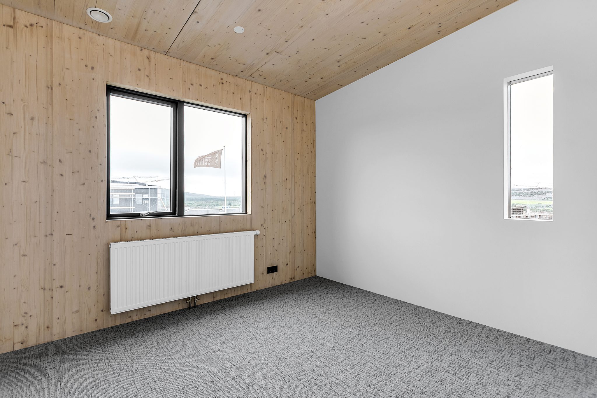 Raðhús úr krosslímdum timbureiningum í Urriðaholti