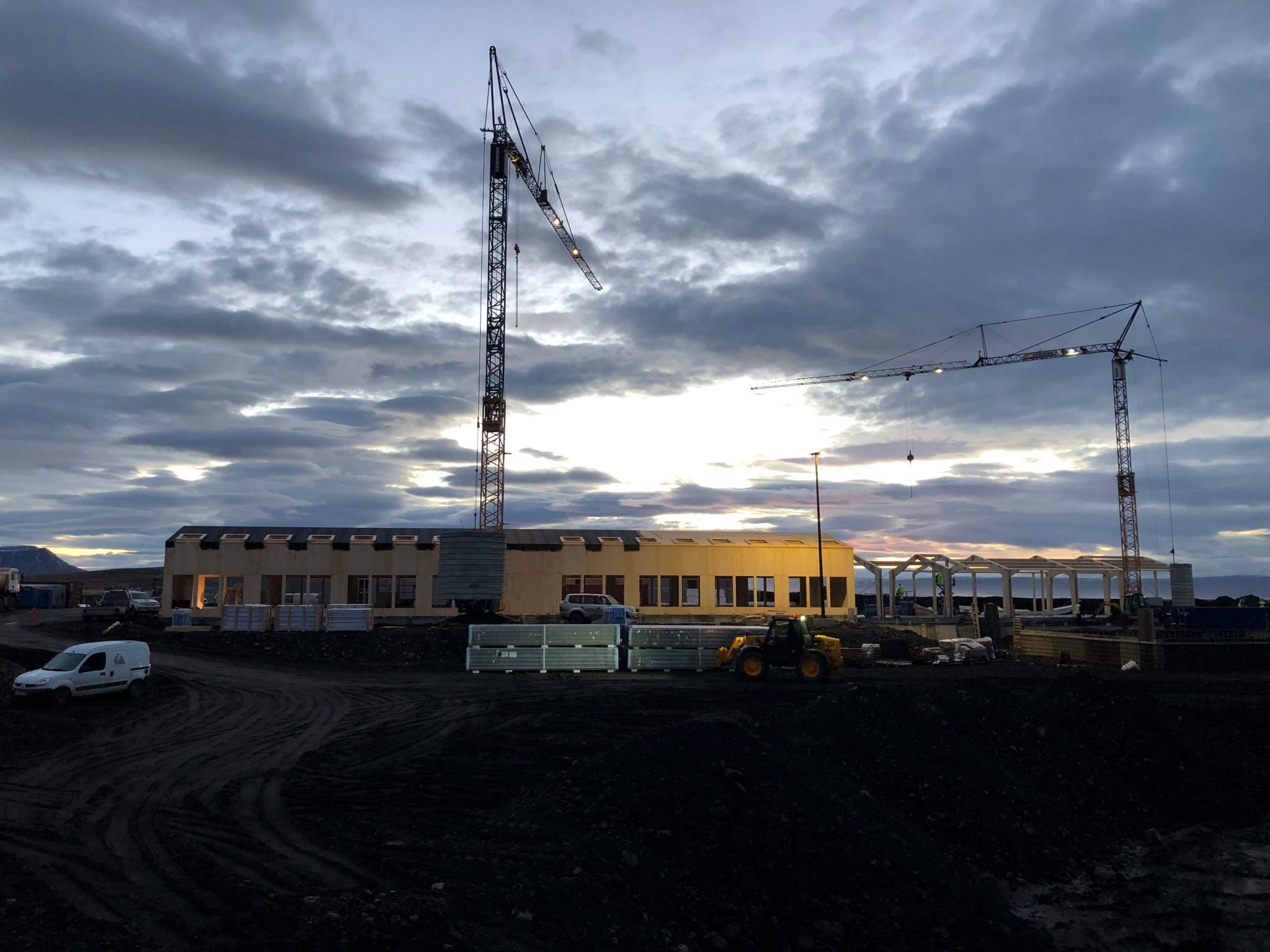 Uppsteypa og einingauppsetning á Blönduósi
