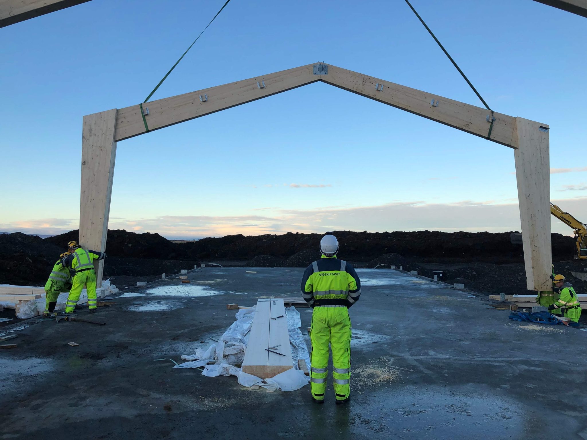 Byggingarsvæði gagnaversins á Blönduósi