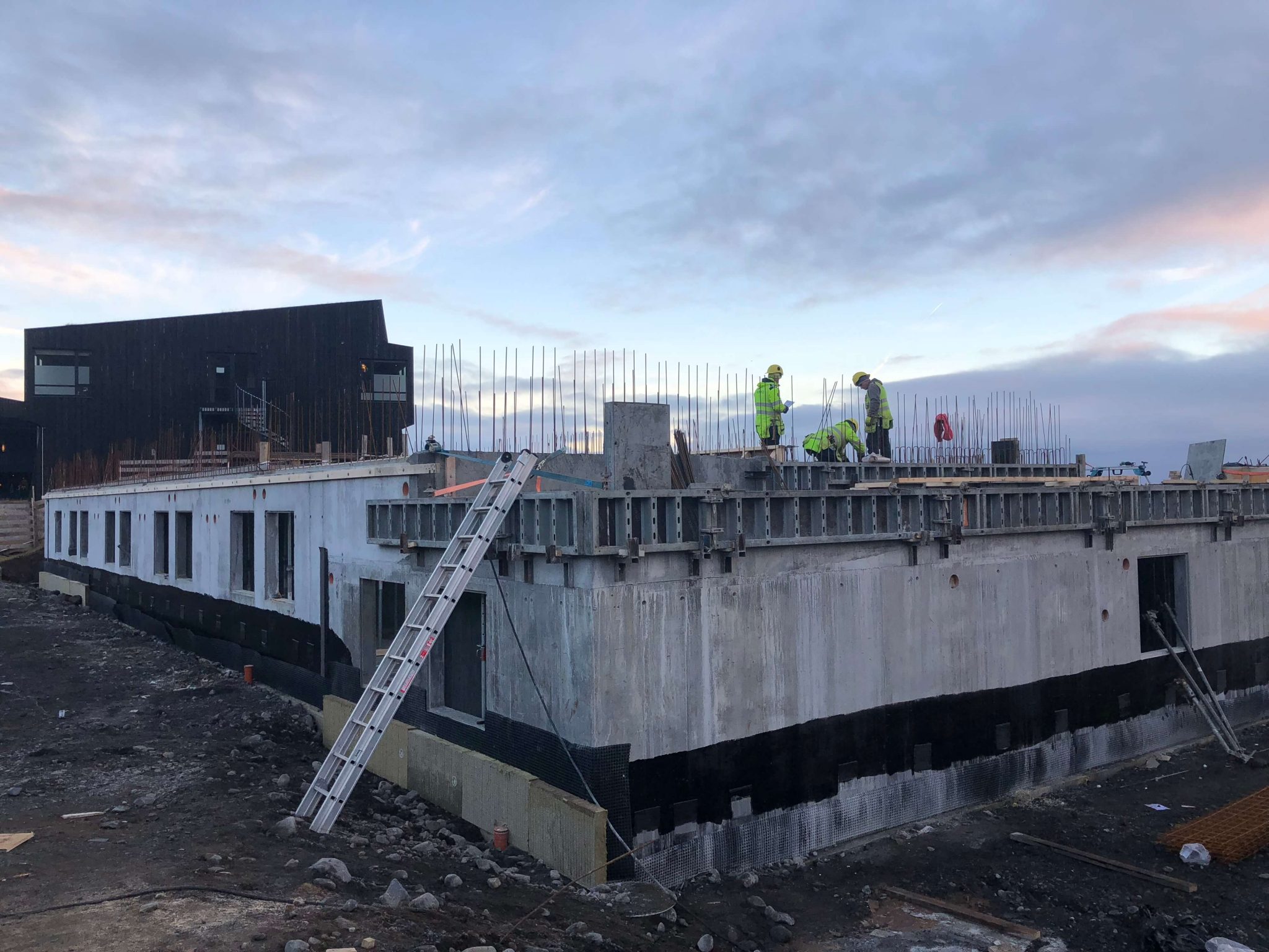 Vinnusvæði við Fosshótel Jökulsárlón
